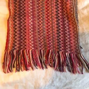 Scarf Pink Missoni Foulard with metallic threads.